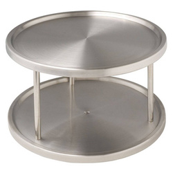 Forgó tálca, fűszertartó - 2 szint, WENKO, ezüst