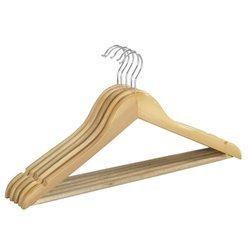 ECO profilált, fa ruhafogók, 5 darab