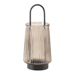 Üveg gyertyatartó fogantyúval IVER, 25,5 cm