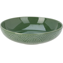 Kerámia mélylemez hornyolt mintával, Ø 20 cm