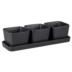 Snack és dip készlet, 3 tálka tálcával, 300 ml, WENKO