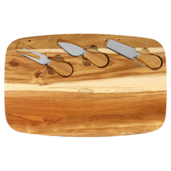 Sajtdeszka késekkel, 36 x 23 cm