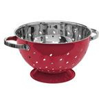 Rozsdamentes acél szűrő, Ø 25 cm, piros