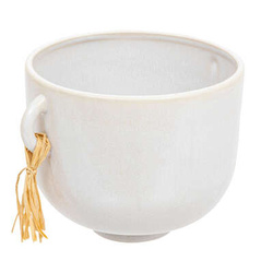 Cserép virágcserép díszes bojtal, Ø 14 cm