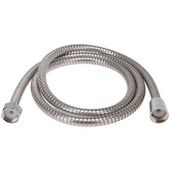 Rozsdamentes acél zuhanycső fürdőkához, 150 cm, 1/2-es menettel