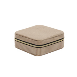 Ékszertartó doboz, kordbársony, 12 x 12 x 5 cm