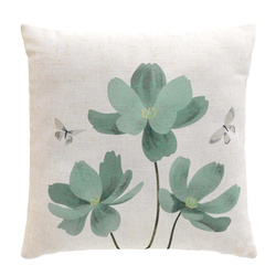 Vászonhatású dekorpárna, 45 x 45 cm, PALMIFLORE