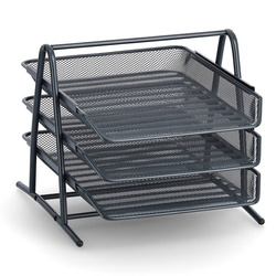 Fémhálós, emeletes dokumentumtartó tálca, MESH