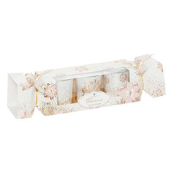 Illatos gyertyák arany díszítéssel, 3 darab