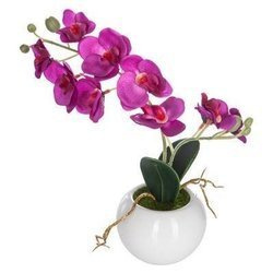 Művirág orchidea cserépben, 25 cm
