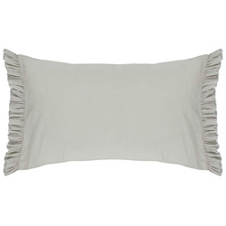 Pamut díszpárna, dekoratív párna, 100% pamut - ezüst szín, Essenza, ezüst