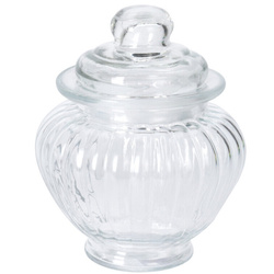 Bordázott edény fedővel