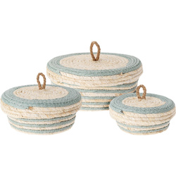 Fedeles tárolóedények, 3 darab