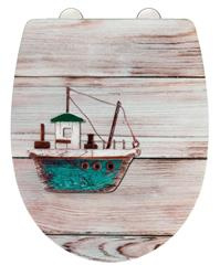 AHOI WC-deszka csendes záródással, Thermoplast, WENKO