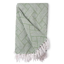 MOVA 100% pamut takaró, 125 x 150 cm, bojtokkal