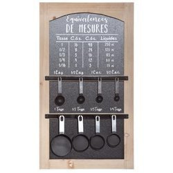 Konyhai táblázat mérőkkel, 40 x 70 cm