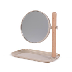 Sminktükör ékszertartó tálcával