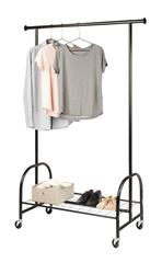 PROFI álló ruhatartó cipőtartóval, loft stílus, WENKO