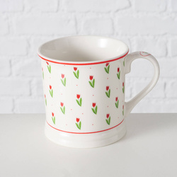 DANIQUE kávé- és teáscsésze, tulipán mintával, 420 ml