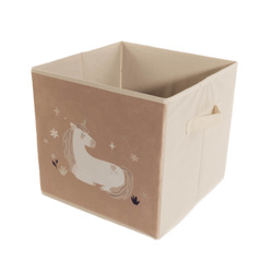 Textil tároló a játékoknak Egyszarvú, 32 x 32 x 30 cm