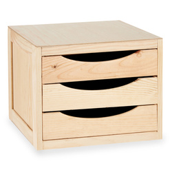 Mini fa rendező, 3 fiók, 29 x 30 x 39 cm