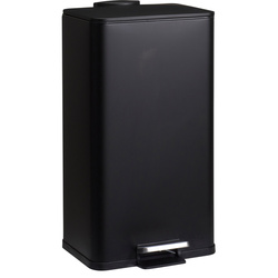 DELTA fém szemetes, fekete, 30 l