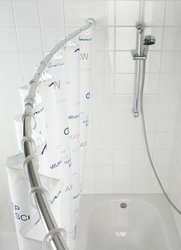 Teleszkópos zuhanyfüggöny rúd, Ø 2,5 cm, 110-200 cm, WENKO