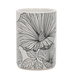 BLACKFLORA fogkefetartó, kerámia