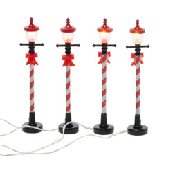 Karácsonyi lámpás, LED gyertya, 10 cm