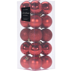 Karácsonyi díszek készlete, 20 darab, Ø 4 cm