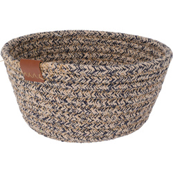 Tároló kosár, pamutból fonva, 18 x 8 cm
