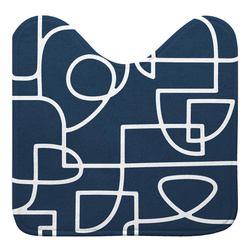 WC alá való szőnyeg sötétkék LABYRINTHE