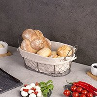 Kenyér, péksütemény, gyümölcs kosár COUNTRY STYLE, 30x21x11 cm, ZELLER