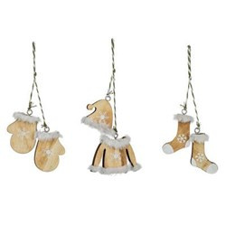 Téli motívummal díszített fa függők