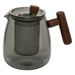 TWISTED LIME szürke üveg teafőző kancsó, 800 ml