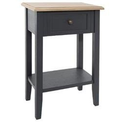 HIVER éjjeli szekrény, fa komód hálószobába fiókkal és polccal