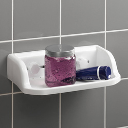 Fürdőszobai polc, tapadókorongos rögzítéssel, 30 x 17 cm