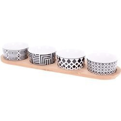 Tálaló készlet, 4 tálka, porcelán