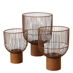 CANDY fém gyertyatartók, 3 darab