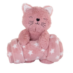 Polár takaró kabalával, 75 x 100 cm