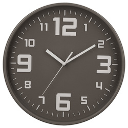 Falióra, kerek számlap elegáns és divatos belső terekhez, szürke