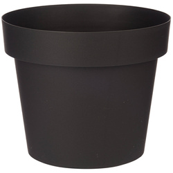 Univerzális műanyag virágcserép, antracit színű