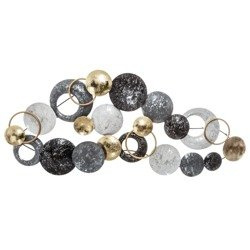 DECO fali dekoráció, fém, 93x43 cm, 4-es minta