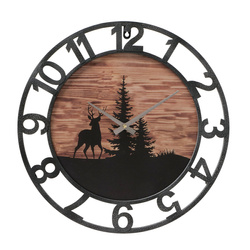 Falióra téli motívummal, LUDWIG, Ø 45 cm