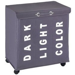 TRIVO GREY mosószeres tároló - 116 liter, WENKO, szürke