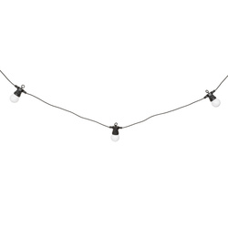 LED napelem füzér, SOA, 10 izzó, 8 m