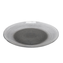 Üvegtányér lapos LAKRIS, Ø 28 cm