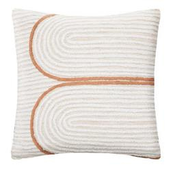 Rivi dekoratív párna, hímzett minta, pamut, 40 x 40 cm