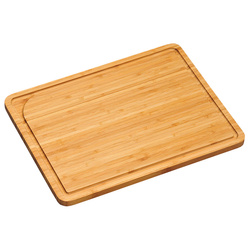 Bambusz vágódeszka, téglalap alakú barázdákkal, Kesper, 40 x 30 x 1,6 cm