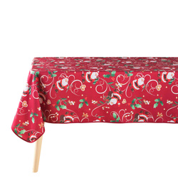 NOEL ünnepi terítő nyomtatott, piros